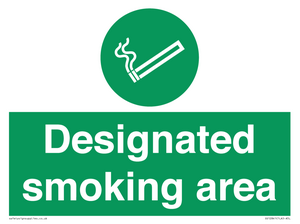 Designated smoking area